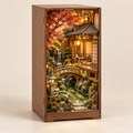 Book Nook Jardin de Kyoto : jardin japonais en miniature, diorama d'étagère